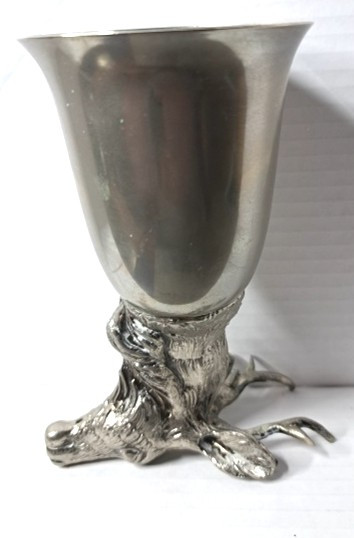 Sculpture Mauro Manetti Italy 1 goblet Deer ice bowl year 60