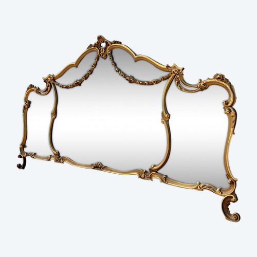  Louis XV style gilded wood mirror circa 1900 ( about 3 meters long )