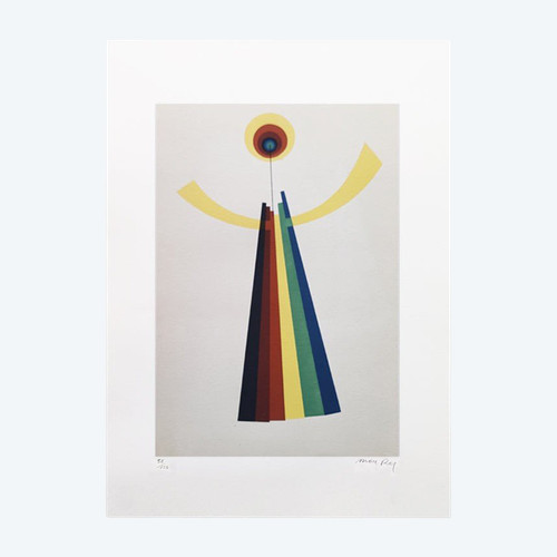 1970s Original Stunning Man Ray "Mime" Limited Edition Lithograph