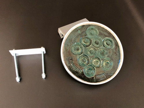 Maniglia per porta in ceramica e alluminio, Francia 1970