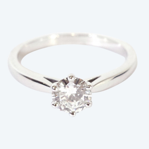 Anello solitario con diamante da 0,70 carati in oro 18 carati , anello solitario, matrimonio, diamante taglio brillante
