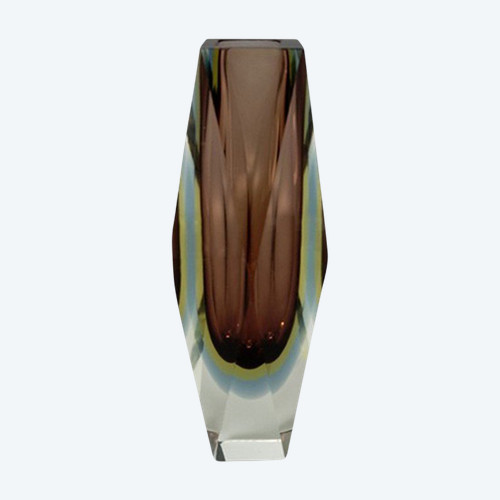 1960s Astonishing Vase in Murano Glass By Flavio Poli for Seguso. Made in Italy