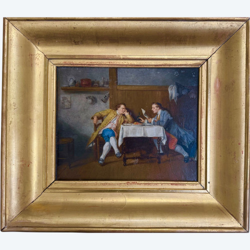 Meissonier (attribué) - La Confidence