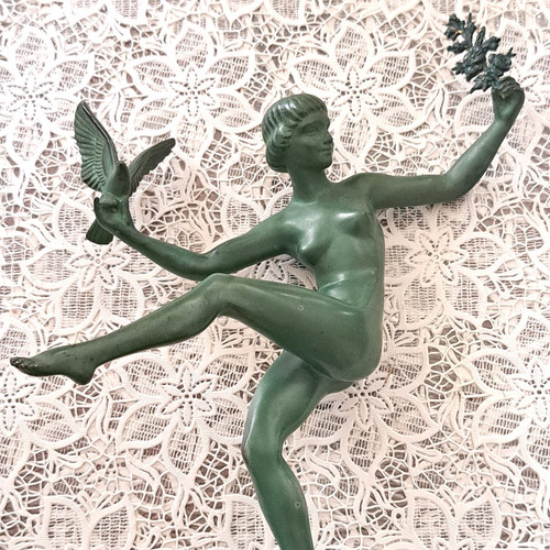 Art Deco sculpture by Marcel-André Bouraine (1886 - 1948) known as Briand