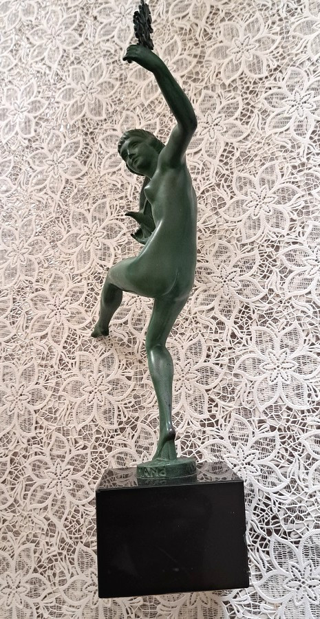 Art Deco sculpture by Marcel-André Bouraine (1886 - 1948) known as Briand
