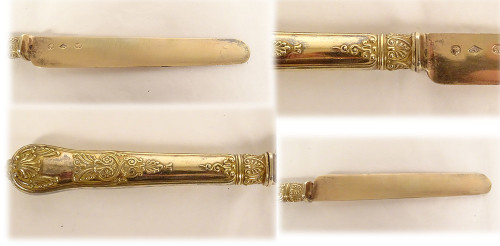 Posate 4PZ Argento Vermeil Vecchio Vital-Antoine Cardeilhac Impero 19°