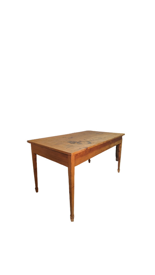 Table à manger en sapin 1900