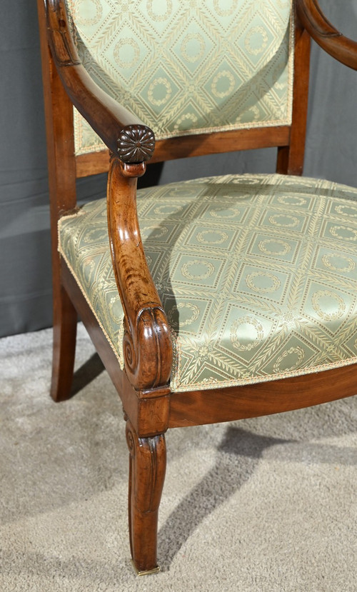 Coppia di Poltrone con Croci in Mogano, Epoca Restauro – Inizio XIX Secolo