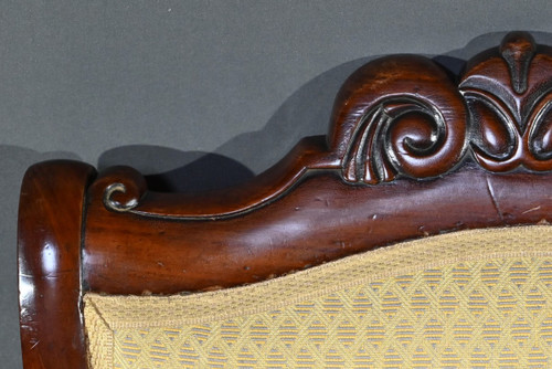 Fauteuil de Bureau en Acajou, époque Restauration – Début XIXe