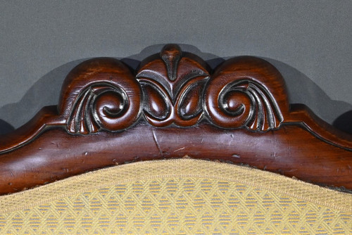 Fauteuil de Bureau en Acajou, époque Restauration – Début XIXe