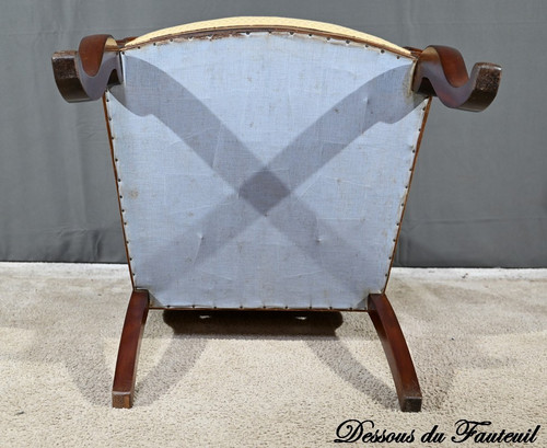 Fauteuil de Bureau en Acajou, époque Restauration – Début XIXe