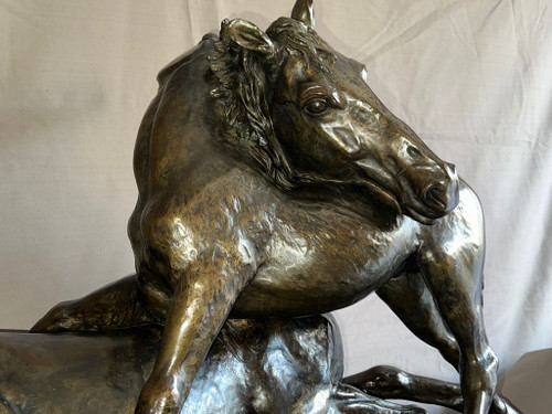 Sehr bedeutende Skulptur Die Auszeichnung in monumentaler Bronze