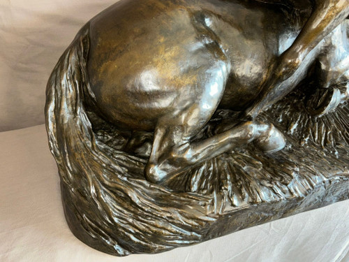 Sehr bedeutende Skulptur Die Auszeichnung in monumentaler Bronze