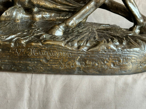 Sehr bedeutende Skulptur Die Auszeichnung in monumentaler Bronze