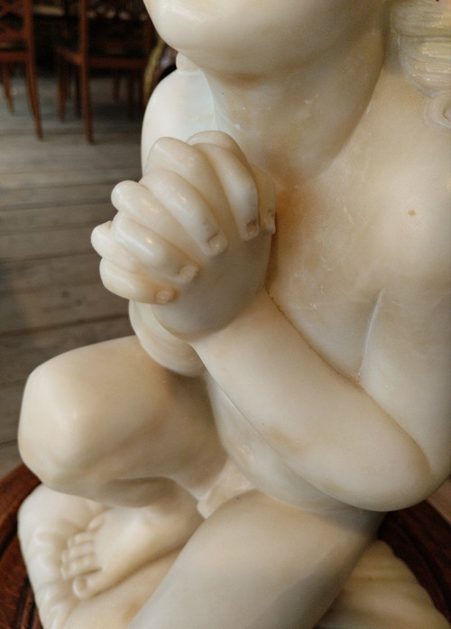 Praying Child - Alabaster - Florence - Luigi Pampaloni (1791-1847)