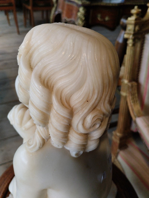 Praying Child - Alabaster - Florence - Luigi Pampaloni (1791-1847)