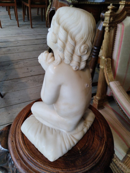 Praying Child - Alabaster - Florence - Luigi Pampaloni (1791-1847)