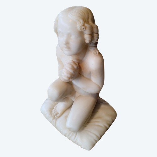 Praying Child - Alabaster - Florence - Luigi Pampaloni (1791-1847)