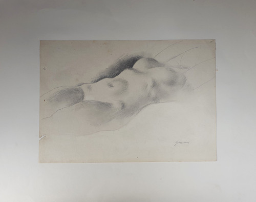 Wilhelm GIMMI - Studie einer länglichen nackten Gemme