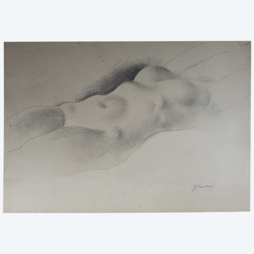 Wilhelm GIMMI - Studie einer länglichen nackten Gemme