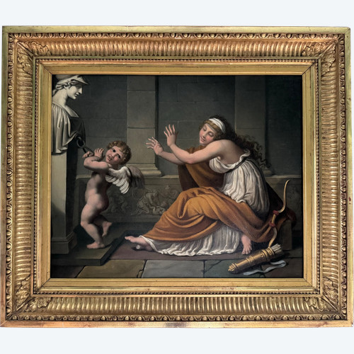 Pierre-Paul PRUD'HON, Love reduced to Reason, Oil on canvas dated 1802.