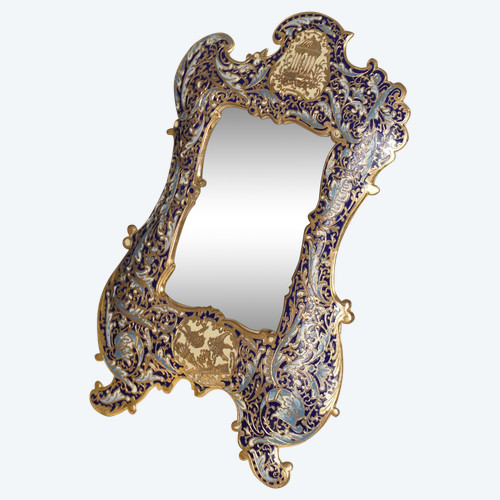 Un Cadre Photo En Bronze Cloisonné Fin XIXème Siècle 