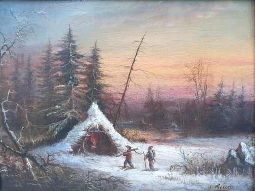 Edouard FEREY - La baita nella neve