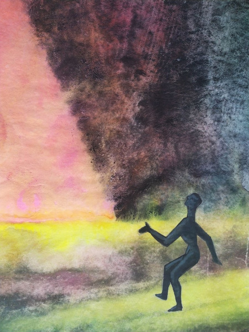 Jorge Soteras l'Etoile Du Berger Aquarell 20.