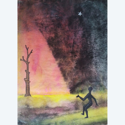 Jorge Soteras l'Etoile Du Berger Aquarell 20.