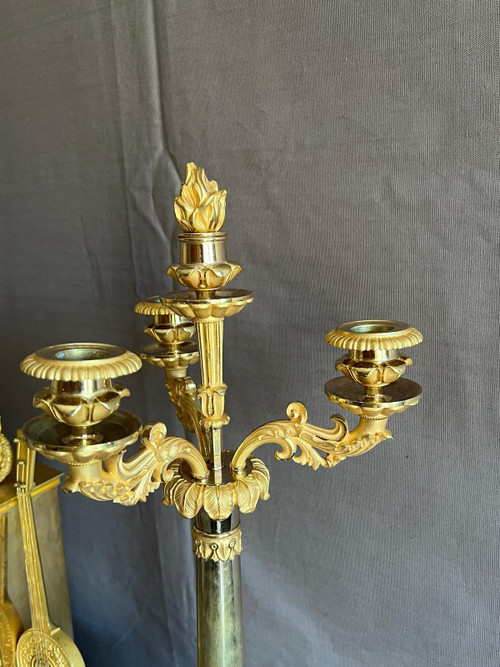 Gilt bronze mantelpiece Charles X period.