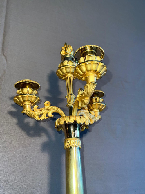 Gilt bronze mantelpiece Charles X period.