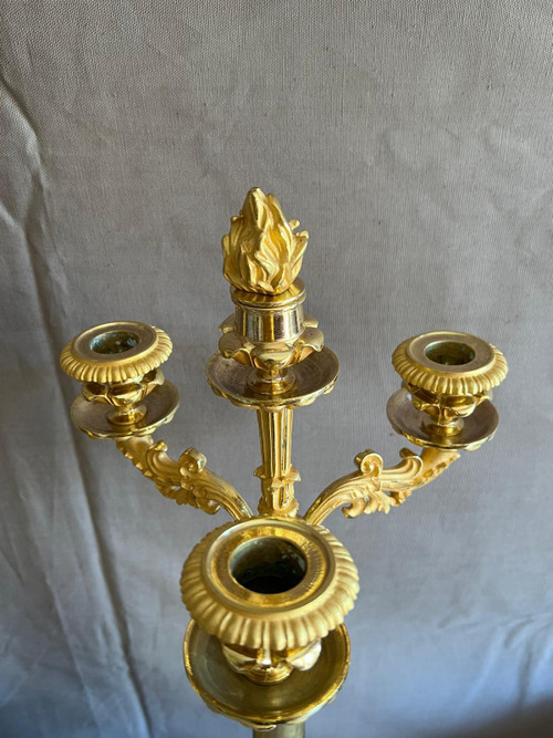 Gilt bronze mantelpiece Charles X period.