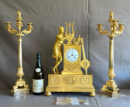 Gilt bronze mantelpiece Charles X period.