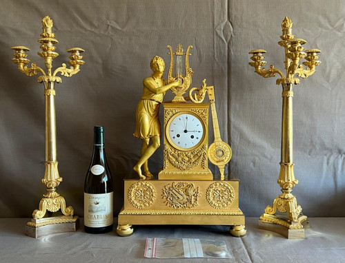 Gilt bronze mantelpiece Charles X period.