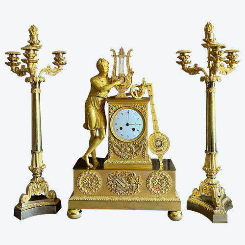 Gilt bronze mantelpiece Charles X period.