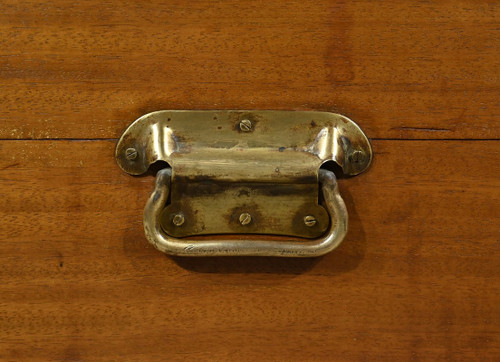 Grande baule da viaggio in mogano - Inizio XX secolo
