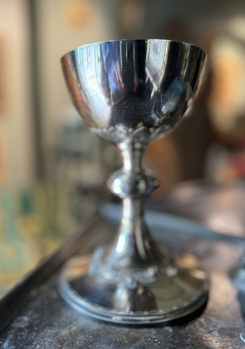 Calice Minerva in argento - Berger Et Nesme - Fine XIX/inizio XX secolo