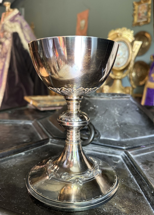 Calice Minerva in argento - Berger Et Nesme - Fine XIX/inizio XX secolo