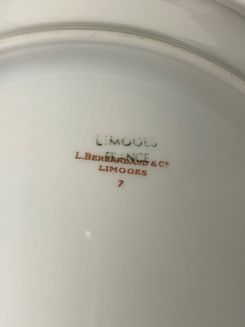Bernardaud - Set di 24 piatti d'oro in porcellana di Limoges