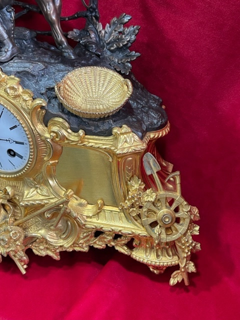 Gilt bronze clock, Napoleon III period