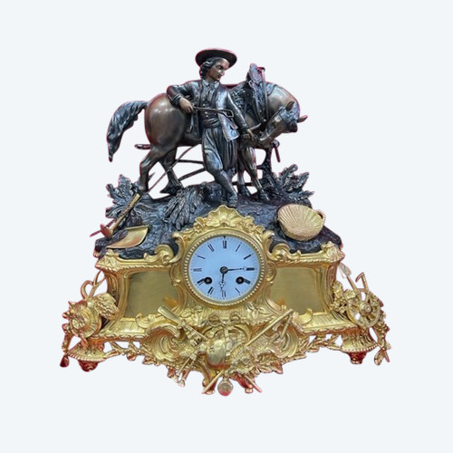 Gilt bronze clock, Napoleon III period
