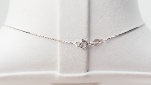 Collier En Or Blanc Et Perle De Tahiti Et Diamant