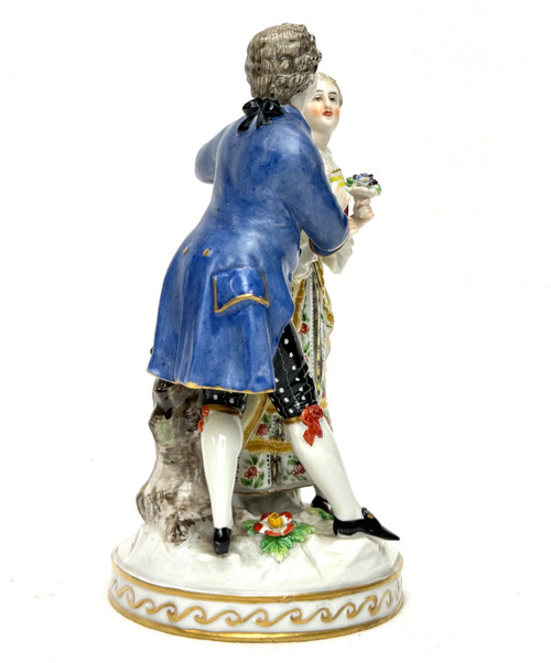 Rudolstadt - gallant scene in German porcelain.
