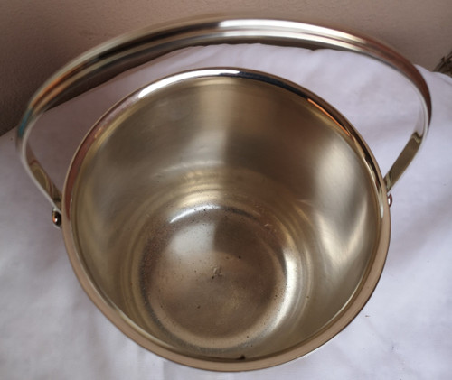 Eiseimer aus versilbertem Metall Christofle Modell Muschel Kollektion Gallia