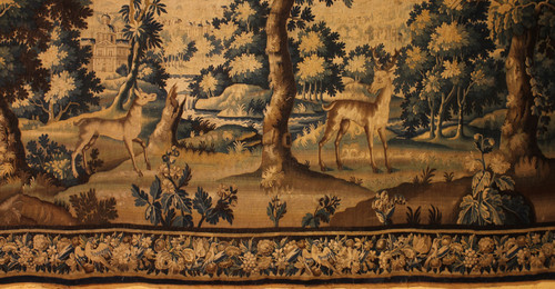 Verdure Tapestry From Flanders From The 17th Century