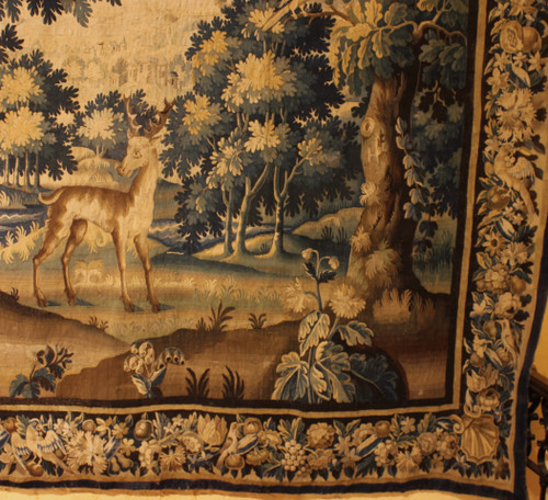 Verdure Tapestry From Flanders From The 17th Century