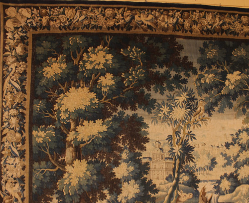 Verdure Tapestry From Flanders From The 17th Century