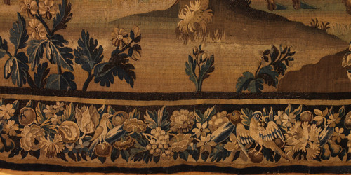 Verdure Tapestry From Flanders From The 17th Century