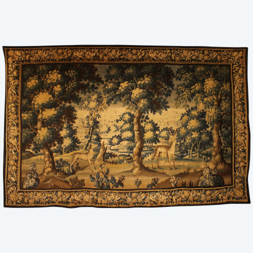 Verdure Tapestry From Flanders From The 17th Century