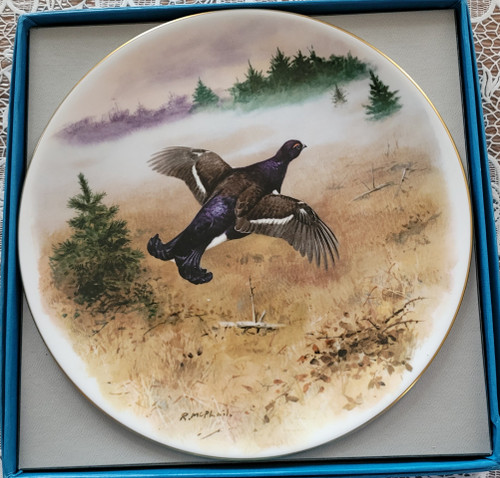 Set of 12 game and feather hunting plates